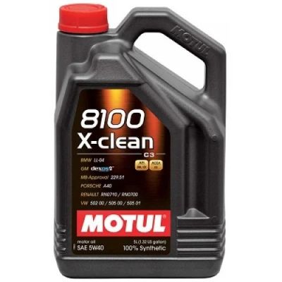 Лот: 4522845. Фото: 1. Motul 8100 X-clean 5W-40, 5 литров. Масла, жидкости