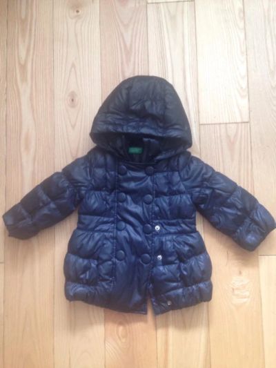 Лот: 8171263. Фото: 1. Пуховик детский Benetton74- 80... Верхняя одежда