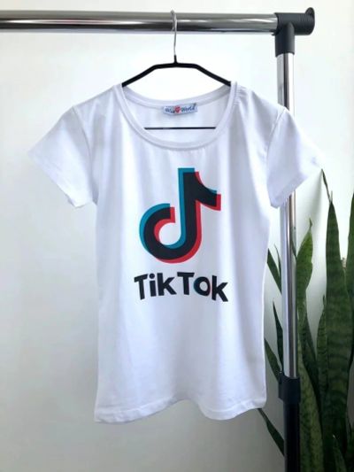 Лот: 16343521. Фото: 1. Футболка женская TikTok (тикток... Футболки, топы и майки