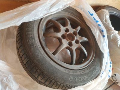 Лот: 15887471. Фото: 1. Колёса subaru Enkei. Шины на дисках
