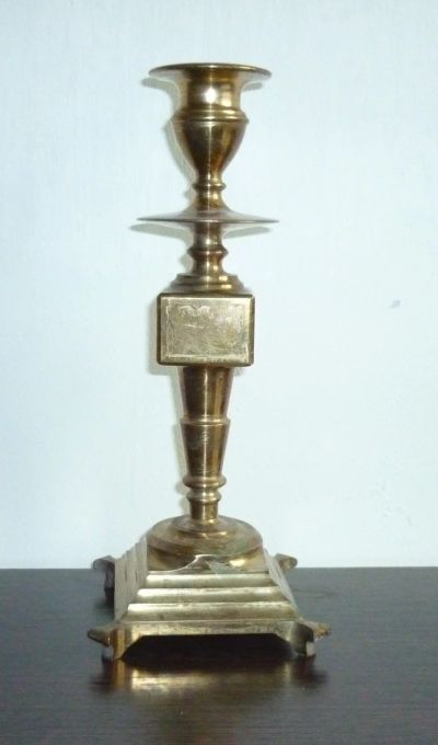 Лот: 15118638. Фото: 1. Подсвечник латунь 24см. Подсвечники, канделябры