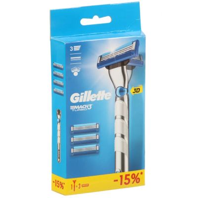 Лот: 25083826. Фото: 1. Станок для бритья Gillette, Mach3... Бритвенные станки и лезвия