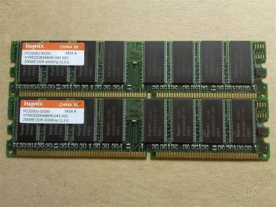 Лот: 1958647. Фото: 1. Оперативная память 2x256mb PC3200... Оперативная память