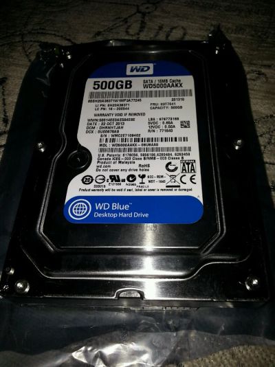 Лот: 4224123. Фото: 1. Жесткий диск (Винчестер) WD 500гб. Жёсткие диски (HDD)