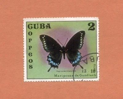 Лот: 10981018. Фото: 1. Марки "Бабочка". Куба 1972. Марки