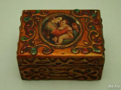 Лот: 11191565. Фото: 1. Шкатулка деревянная (V686). Предметы интерьера и быта