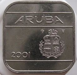 Лот: 8333875. Фото: 1. Аруба 50 центов 2001. Америка