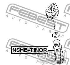 Лот: 18593902. Фото: 1. Пыльник заднего амортизатора NSHB-TINOR... Ходовая, подвеска, рулевое управление