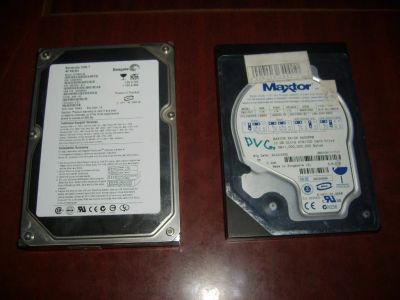 Лот: 4673881. Фото: 1. Seagate 40Gb и Maxtor 10Gb (рабочие... Жёсткие диски (HDD)