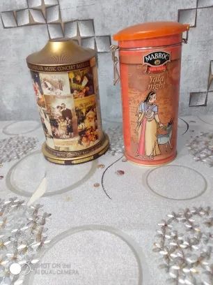 Лот: 25622140. Фото: 1. банки из под чая с музыкой, раритет. Контейнеры, банки