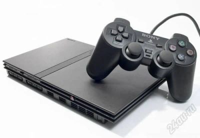 Лот: 1711460. Фото: 1. PlayStation 2 slim чипованая... Игровые приставки, консоли