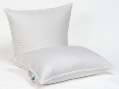 Лот: 21289976. Фото: 1. Подушка средняя из белого гусиного... Одеяла, подушки