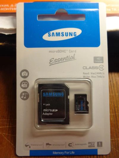 Лот: 4744467. Фото: 1. Карта памяти Samsung Essential... Карты памяти