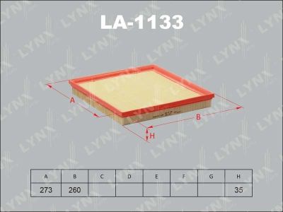 Лот: 13356944. Фото: 1. Lynx LA-1133 Воздушный фильтр. Расходные материалы