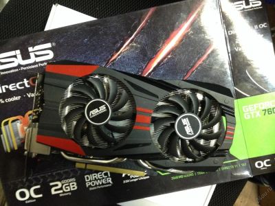 Лот: 5933693. Фото: 1. ASUS 2048Mb GeForce GTX 760 1006Mhz... Видеокарты