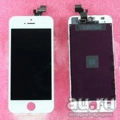 Лот: 8661443. Фото: 1. Дисплей iPhone 5 в сборе Белый... Дисплеи, дисплейные модули, тачскрины