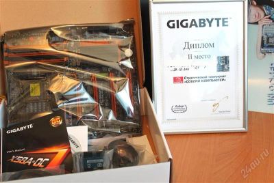 Лот: 1605191. Фото: 1. GIGABYTE X58A-OC новая, полный... Материнские платы