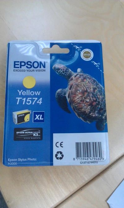 Лот: 4012656. Фото: 1. Картридж Epson T1574 XL (C13T15744010... Картриджи, расходные материалы