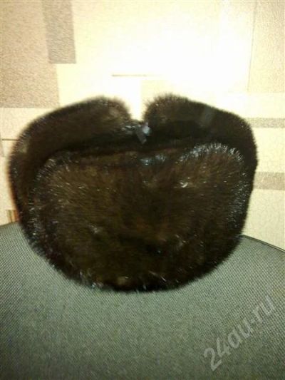Лот: 586093. Фото: 1. Шапка-ушанка норковая. Головные уборы