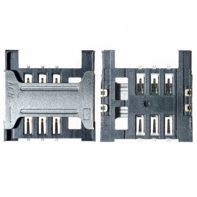 Лот: 25336909. Фото: 1. Коннектор SIM для Alcatel OT-4033D... Шлейфы, разъёмы