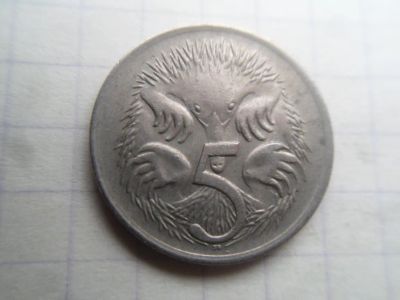 Лот: 22489519. Фото: 1. Австралия 5 центов 1970. Австралия и Океания