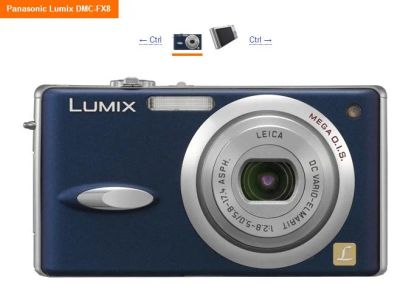 Лот: 4594111. Фото: 1. фотоаппарат Panasonic Lumix DMC-FX8... Цифровые компактные