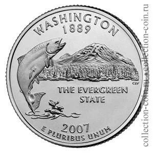 Лот: 11308283. Фото: 1. США 25 центов 2007 года. Серии... Америка