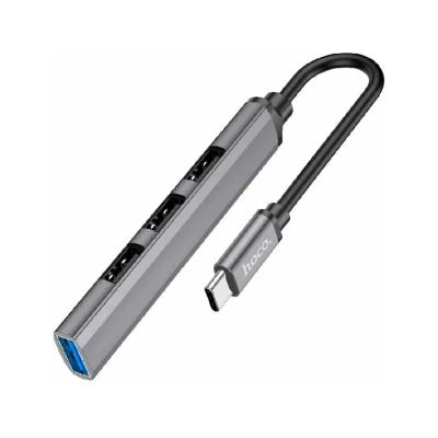 Лот: 22195724. Фото: 1. USB-концентратор HOCO HB26 4 Гнезда... Дата-кабели, переходники