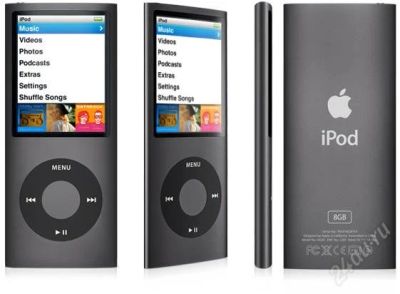 Лот: 2087309. Фото: 1. ipod nano 4 g 8GB. Плееры