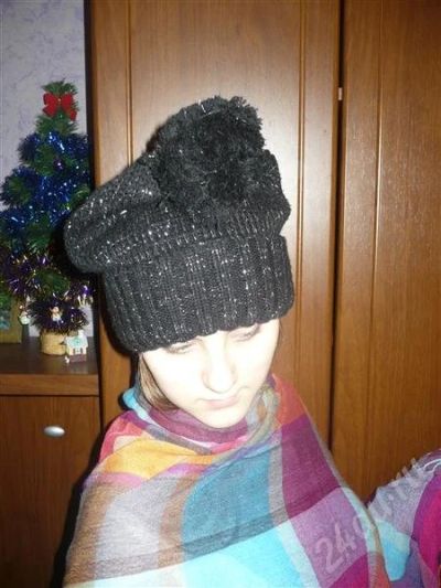 Лот: 718587. Фото: 1. Шапка с пампоном!. Головные уборы