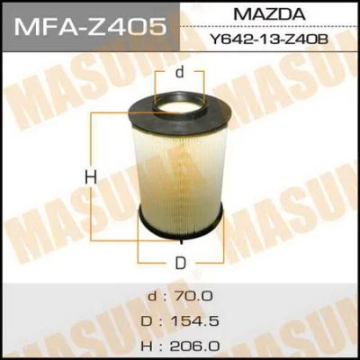 Лот: 18593757. Фото: 1. Воздушный фильтр masuma mazda... Расходные материалы