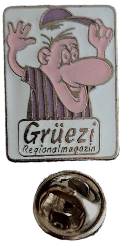 Лот: 24699724. Фото: 1. Значок Gruezi Regionalmagazin... Сувенирные