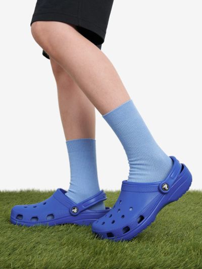 Лот: 25367827. Фото: 1. Сабо для мальчиков Crocs, Синий. Шлепанцы, сланцы