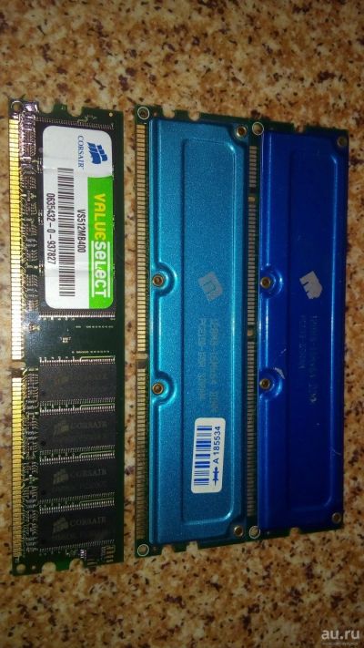 Лот: 13797235. Фото: 1. Оперативная память ddr 512 + 128... Оперативная память
