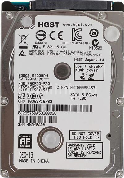 Лот: 7182150. Фото: 1. Жесткий диск 500 gb. Жёсткие диски (HDD)