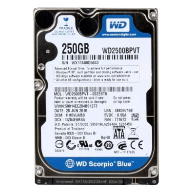 Лот: 8932193. Фото: 1. HDD 250 Gb SATA-II 300 Western... Жёсткие диски