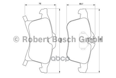 Лот: 14078270. Фото: 1. Колодки тормозные дисковые Bosch... Другое (автозапчасти)