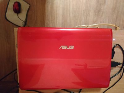 Лот: 14704872. Фото: 1. Ноутбук ASUS Eee PС красный. Ноутбуки
