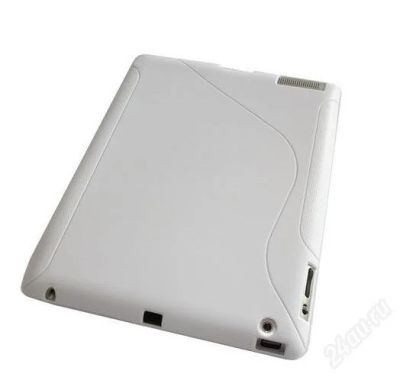 Лот: 1412723. Фото: 1. Чехол для Apple Ipad2 белый, силикон. Чехлы, обложки