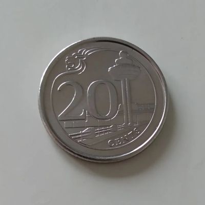 Лот: 19540310. Фото: 1. Сингапур 20 центов 2016 г. Америка