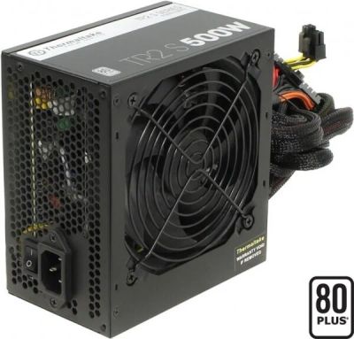 Лот: 10064511. Фото: 1. Блок питания 500W Thermaltake... Корпуса, блоки питания