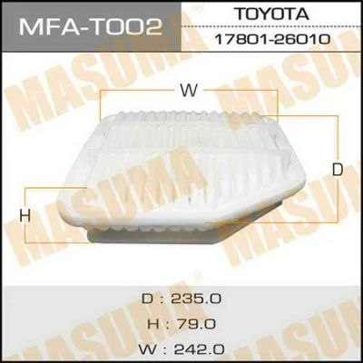 Лот: 18584445. Фото: 1. Воздушный фильтр masuma (1 40... Расходные материалы
