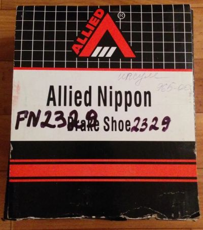 Лот: 10846586. Фото: 1. Колодки тормозные Allied Nippon... Тормозная система