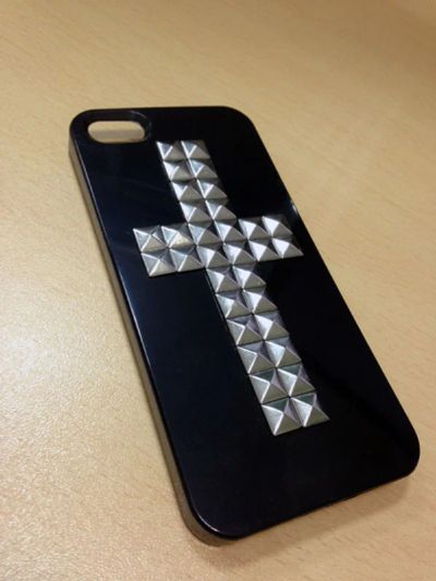 Лот: 3515028. Фото: 1. Чехол iphone 5/5s черный пластик... Чехлы, бамперы