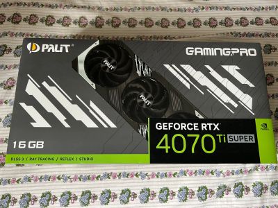 Лот: 21992884. Фото: 1. Rtx 4070 ti super palit gamingpro... Видеокарты