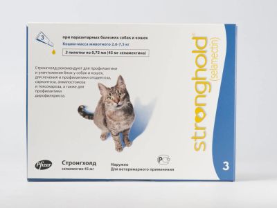 Лот: 6391912. Фото: 1. Stronghold Стронгхолд Селамектин... Косметика для животных