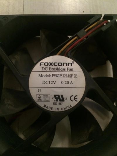 Лот: 6604096. Фото: 1. Вентилятор 80 x 80 mm Foxconn... Системы охлаждения