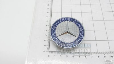 Лот: 17989906. Фото: 1. Эмблема Mercedes-Benz синий на... Детали тюнинга