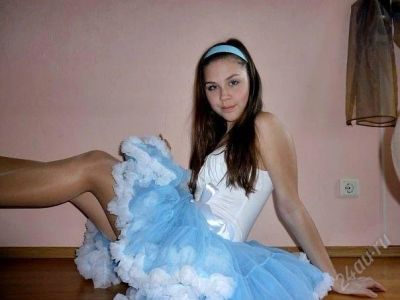Лот: 900055. Фото: 1. Пышная юбка. голубая с белым. Юбки