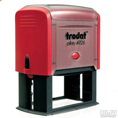 Лот: 14020343. Фото: 1. Trodat 4926 (75х38 мм) цвет красный... Печати, штампы, оснастки